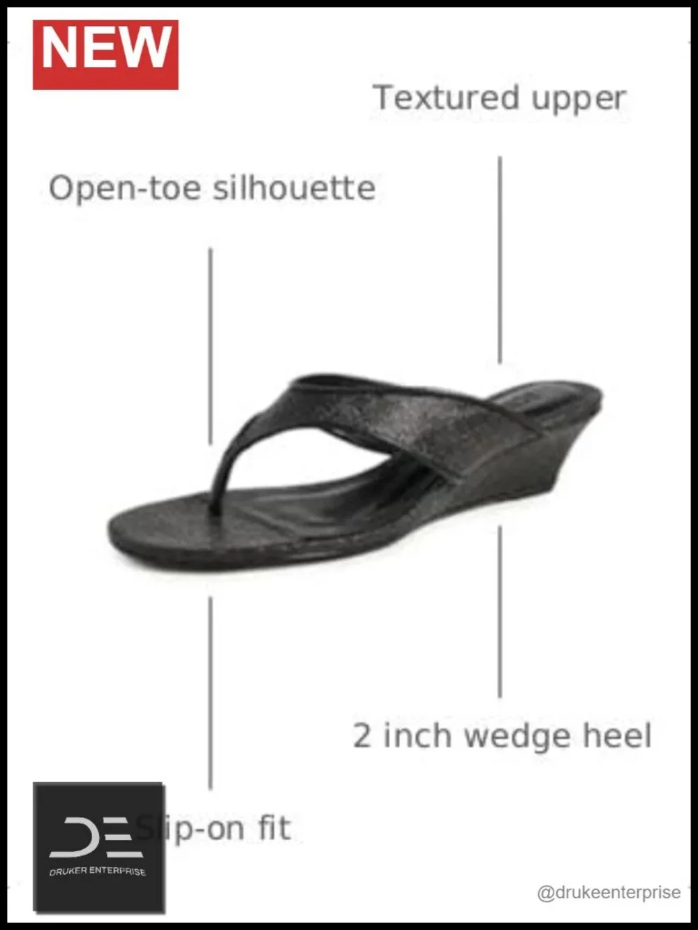 Womens Maya Low Wedge Sandals - Slingback Leather Dressy 2in Heel